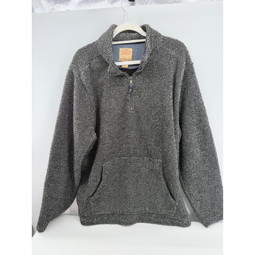 Telluride Clothing Company Quarter Zip Pullover Mens XXL Gray Marled Fleece